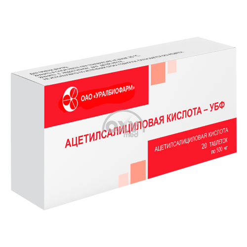 product-Asetilsalitsil kislotasi-UBF 500 mg No 20 tab.