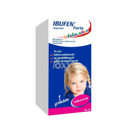 product-Ibufen Forte 200 mg/5 ml 40 ml malina suspenziyasi d/p