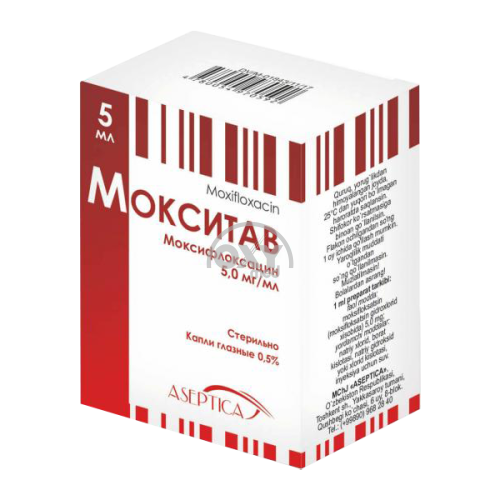 product- Moxitav 0,5% 5 ml ko'z tomchilari