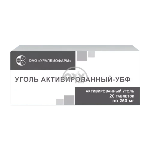 product-Уголь активированный-УБФ 250 мг №20 таблетки