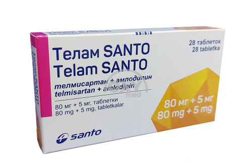 product-Telam SANTO 80mg+5mg №28 tabletka.