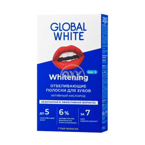 product-Полоски для отбеливания зубов GLOBAL WHITE №7