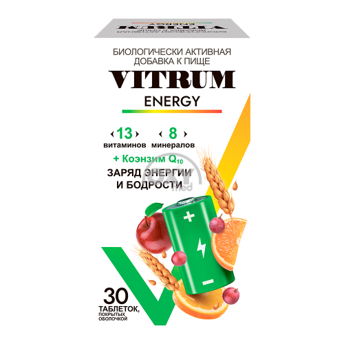 product-Vitrum Energy № 30 yorlig'i.