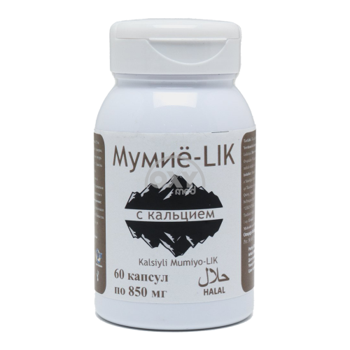 product- Mumiyo-LIK kaltsiy bilan 850 mg No 60 qopqoq.