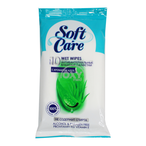 product-Салфетки влажные Soft care алоэ №10