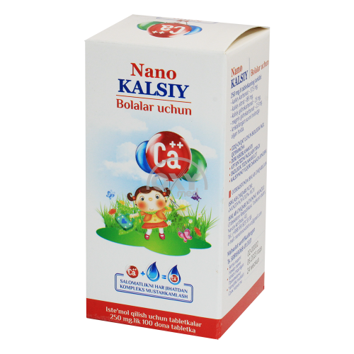 product-Bolalar uchun nano kaltsiy 250 mg No 50 tab.