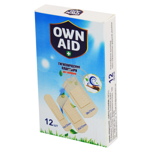 product-Пластыри гигиенические OWN AID поливинилхлорид универсальные №12
