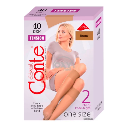 product-Гольфы женские CONTE 40 (2 пары) размер 23-25 bronz