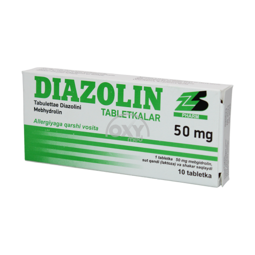 product-Diazolin 50 mg No 10 tab.