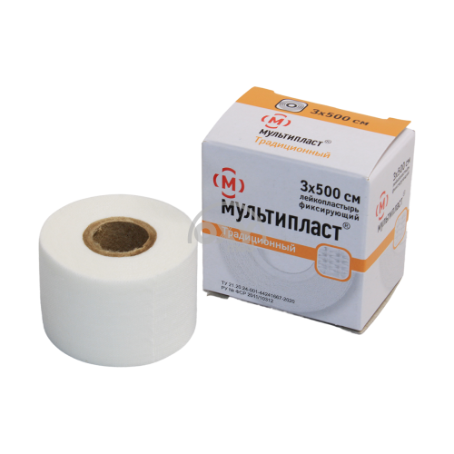 product-Лейкопластырь фиксирующий нестерильный Мультипласт 3см*500см