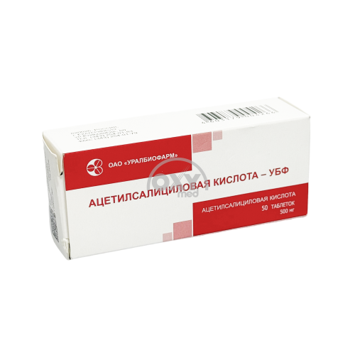product-Asetilsalitsil kislotasi-UBF 500 mg No 50 tab.