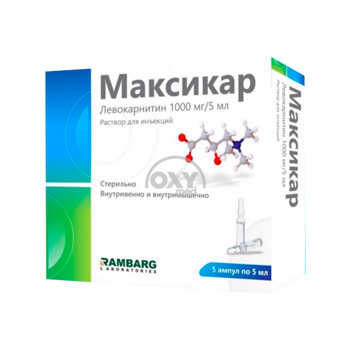 product-Maxikar, 1000 mg/5 ml, amp. № 5
