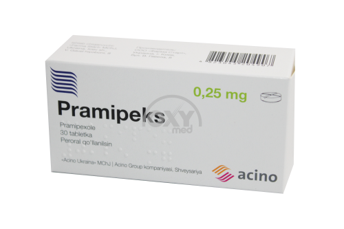 product-Pramipex 0,25 mg № 30 tabletka.