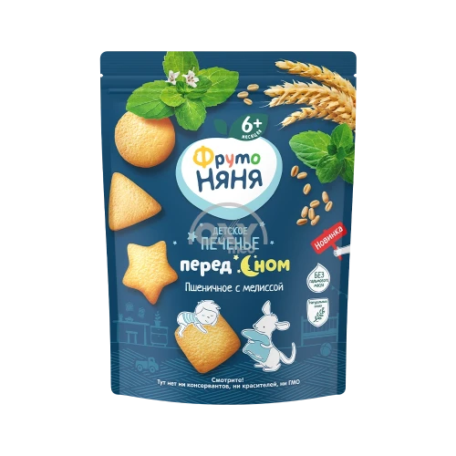 product-Печенье "Фруто-Няня" пшен.перед сном мелис 6+120гр