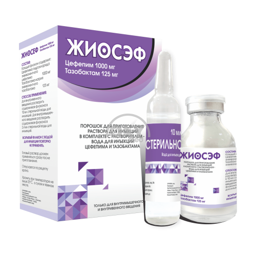 product-Zhiosef 1000mg+125mg №1 inyeksiya uchun dozasi
