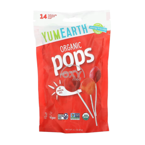 product-Леденцы органические YUMEARTH Lollipops 87гр №14 фрукт