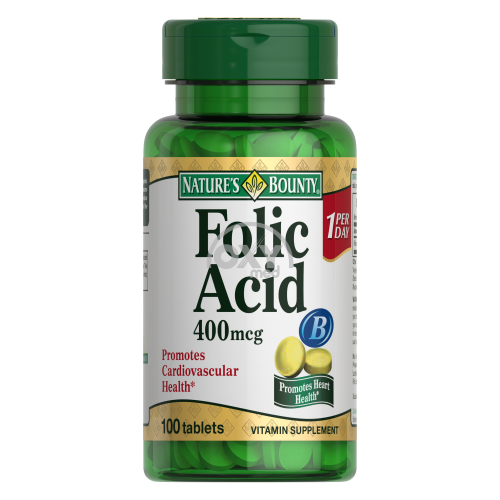 product-Фолиевая кислота Nature`s Bounty 400мкг №100 таблетки