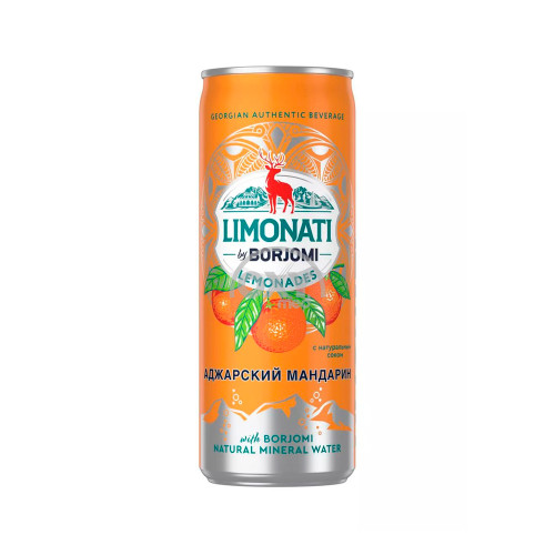 product-Лимонад Borjomi LIMONATI алюминиевая банка мандарин 0,33л