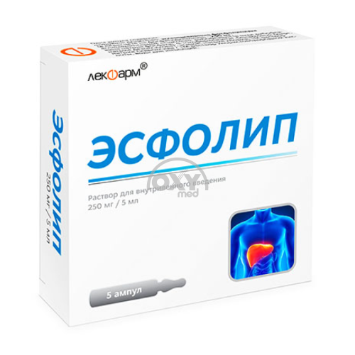 product-Эсфолип, 250 мг/ 5 мл, 5 мл, амп. №5
