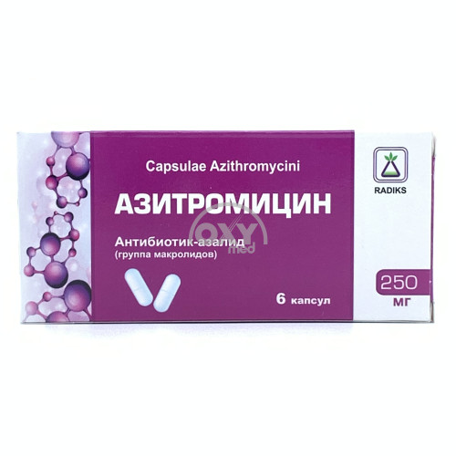 product-Azitromitsin 250 mg № 6 qopqoq.