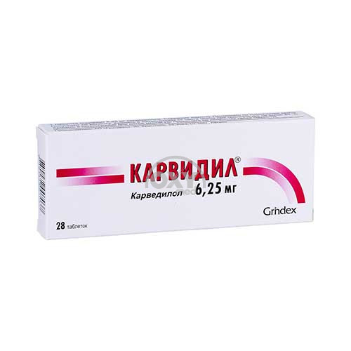 product-Карвидил 6,25 мг таблетки №28