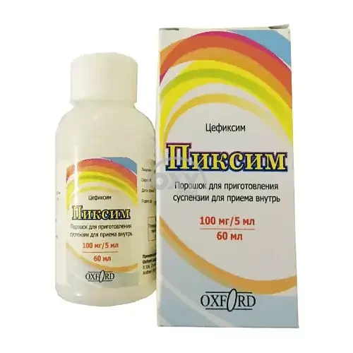 product-Pixim, 100 mg/5 ml, 60 ml, suspenziya.