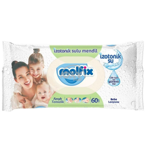 product-100 dona bolalar uchun salfetkalar. Molfix Isotonic Fresh № 60