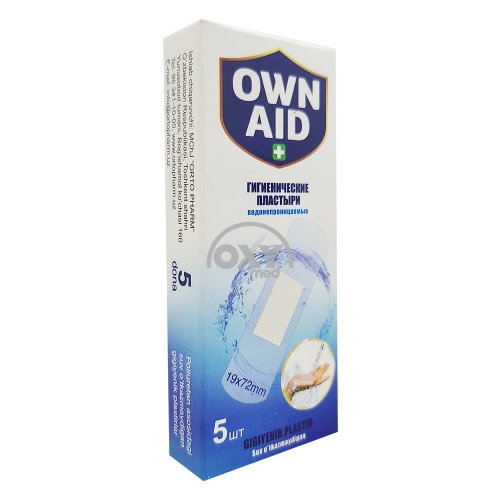 product-Пластыри гигиенические "OWN AID" поливиниловые дышащие, 19×72 мм, №100