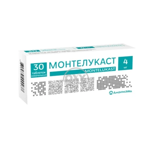 product-Монте (монтелукаст) 4мг №30 таблетки жевательные