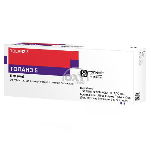 product-TOLANZ 5 TAB DISPERSIRUYEMYE V POLOSTI RTA 5MG 30