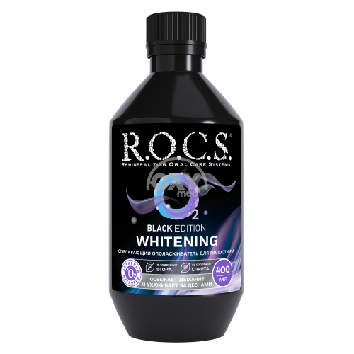 product-Ополаскиватель для полости рта отбеливающий ROCS Black Edition 400мл