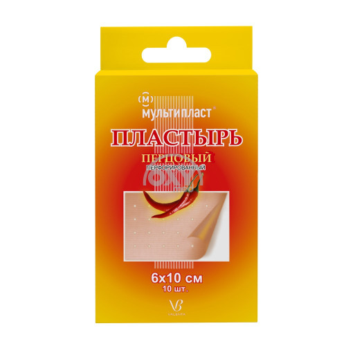 product-Пластырь перцовый Мультипласт 6х10 №10 перфорир.