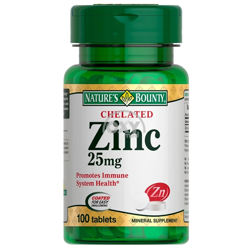 product-Хелат Цинка Nature`s Bounty 25 мг №100 табл.
