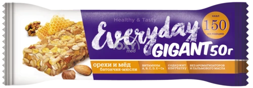 product-Batonchik-myusli EVERYDAY GIGANT yong'oq/madva 50 gr