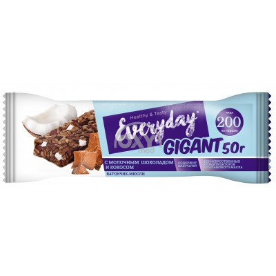 product-Batonchik-myusli EVERYDAY GIGANT sut.shokolad/kokos 50gr