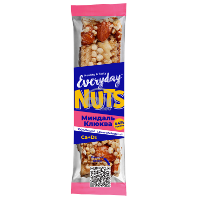 product-Batonchik yong'oq.EVERYDAY NUTS Badam-Kalina 40g