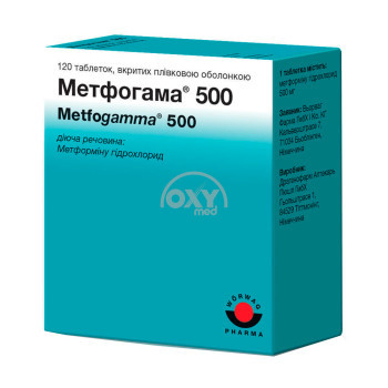 product-Metfogamma 500 mg № 120