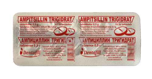 product-Ампициллина тригидрат 0,5 г таблетки №10