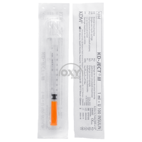 product-Шприц 1 мл U100 инсулиновый KD JECT