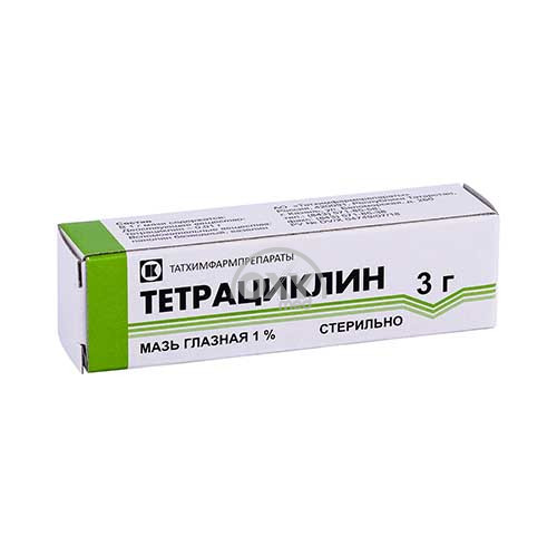 product-Tetratsiklin 1% 3 g ko'z malhami