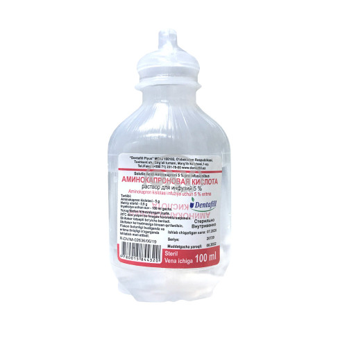 product-Аминокапроновая кислота 5% раствор для инфузий 100 мл
