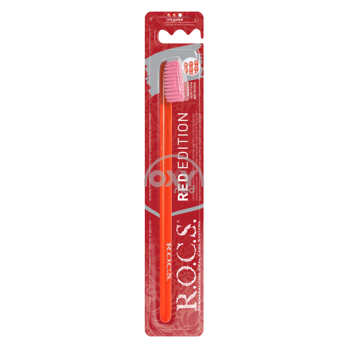 product-Зубная щетка ROCS Red Edition Classic средняя