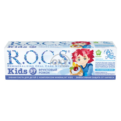 product-Зубная паста ROCS Kids 3-7 фруктовый рожок 45г