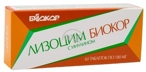 product-Лизоцим Биокор с инулином  0,18г №60 табл.