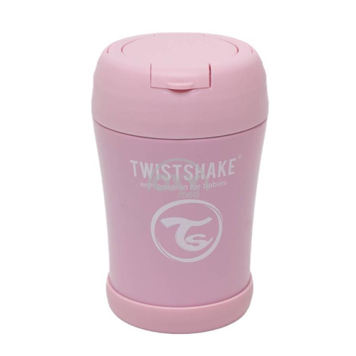 product-Bolalar ovqati uchun termosli idish Twistshake pushti 350ml