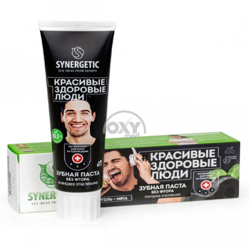 product-Зубная паста Synergetic с природным отбеливателем, уголь 100 г