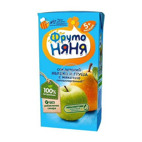 product-Сок "Фруто-Няня" яблоко-груша 200мл
