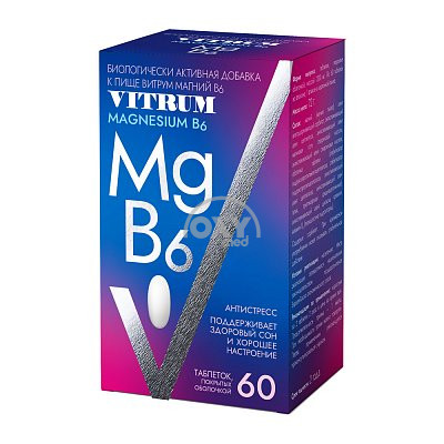 product-Vitrum Magnevit B6 № 60 yorlig'i.