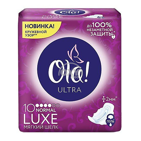 product-Прокладки гигиен OLA Ultra Luxe Normal, №10 (шелк)