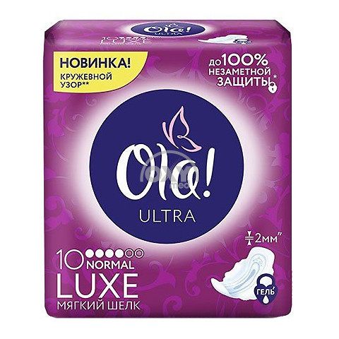 product-Прокладки гигиенические OLA Ultra Luxe Normal, №10 (шелк)